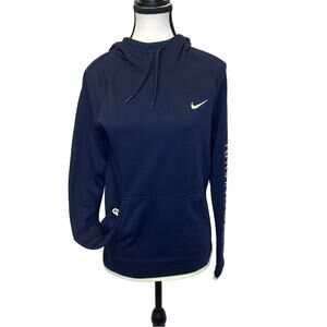 Nike Women’s Dri-FIT Hoodie Size XS Navy Blue “Just Do It” Pullover